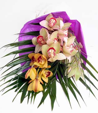  Konya iek gnderme  1 adet dal orkide buket halinde sunulmakta